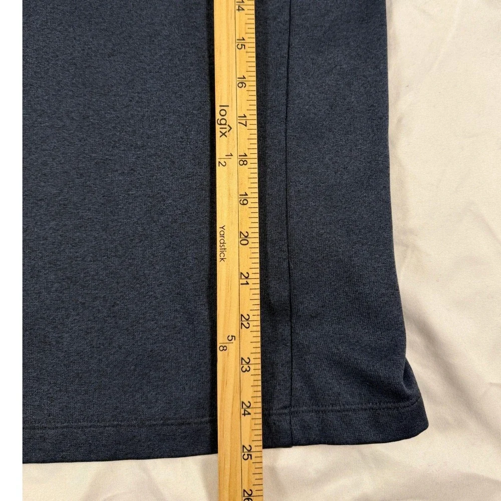 The North Face Mens Quarter Zip‎ Pullover Navy Blue Heather Fleece Small S